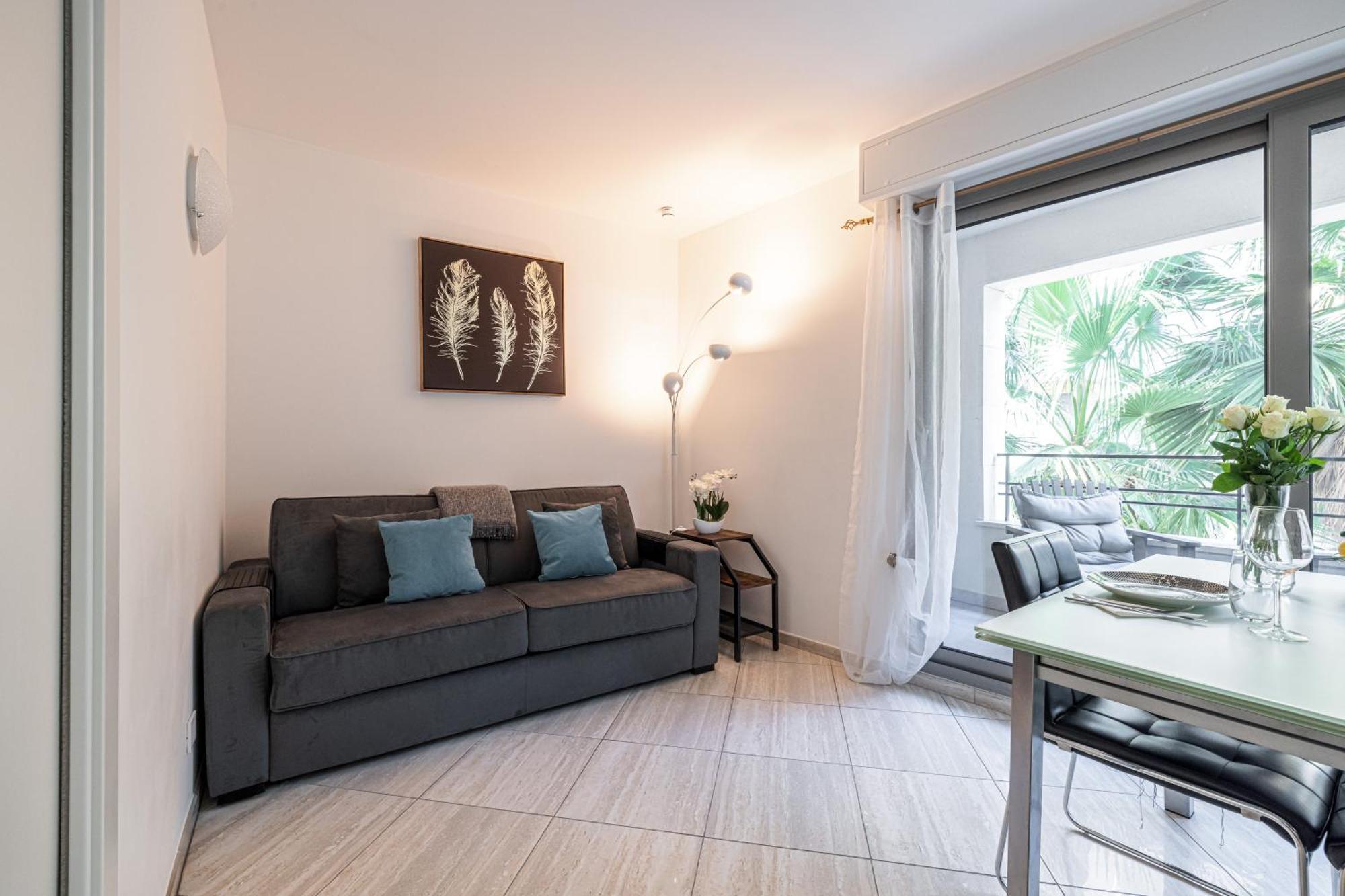 Studio Centre Terrasse Climatisation 50M Plage Menton Exteriér fotografie